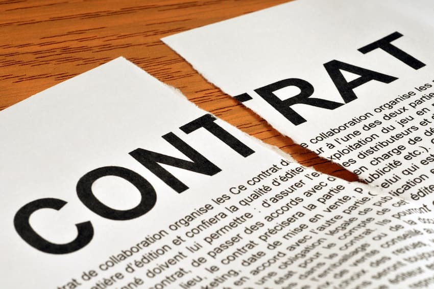 Modele lettre de rupture de contrat d'un agent commercial immobilier